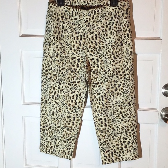 Zac & Rachel Pants - ZAC & RACHEL CHEETAH PRINT CAPRI PANTS